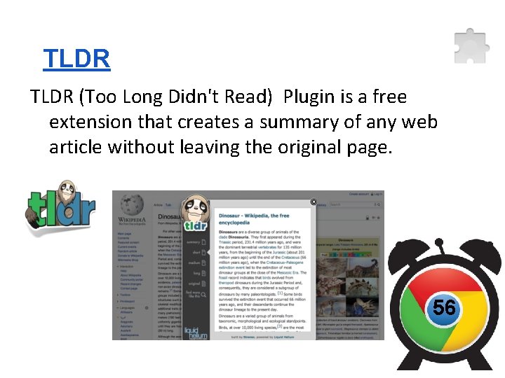 TLDR (Too Long Didn't Read) Plugin is a free extension that creates a summary