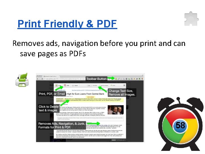 Print Friendly & PDF Removes ads, navigation before you print and can save pages