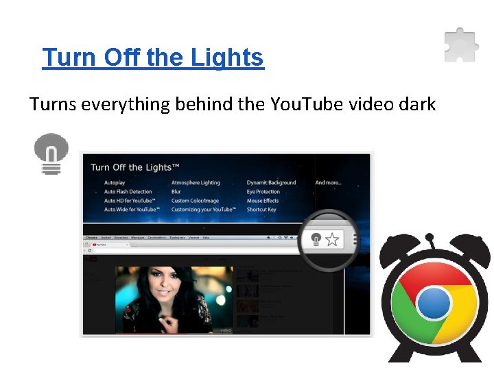 Turn Off the Lights Turns everything behind the You. Tube video dark 