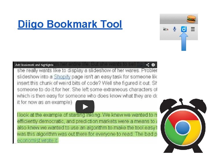 Diigo Bookmark Tool 