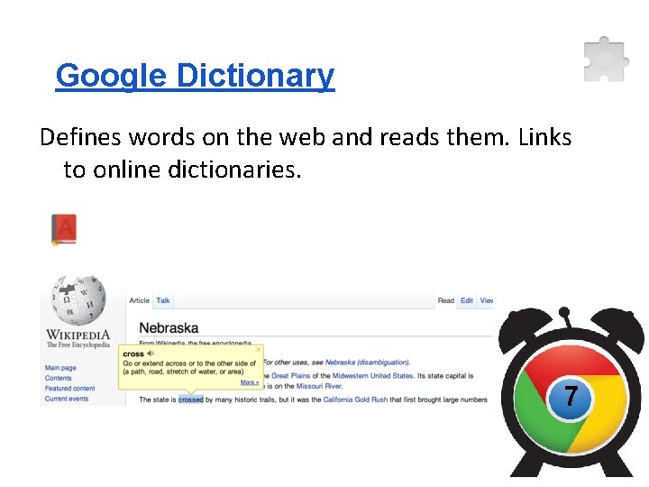 Google Dictionary Defines words on the web and reads them. Links to online dictionaries.