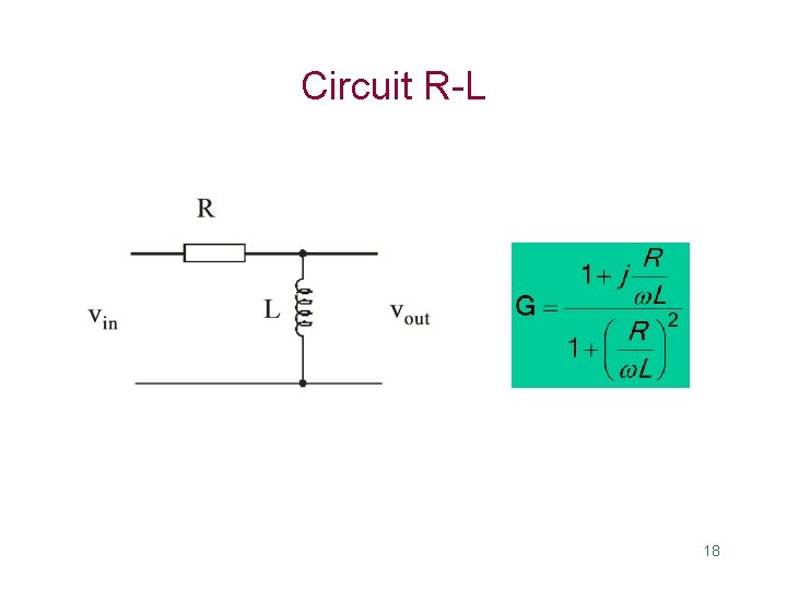 Circuit R-L 18 