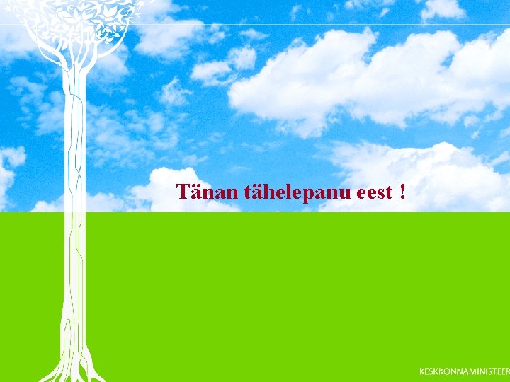 Tänan tähelepanu eest ! 