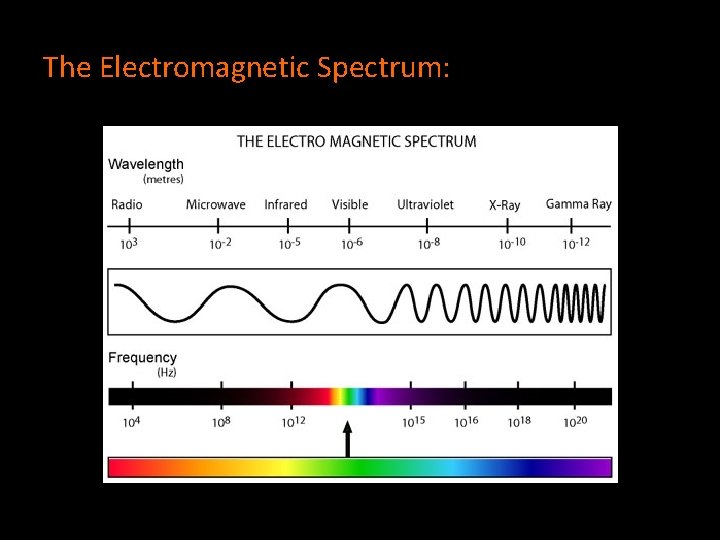 The Electromagnetic Spectrum: 