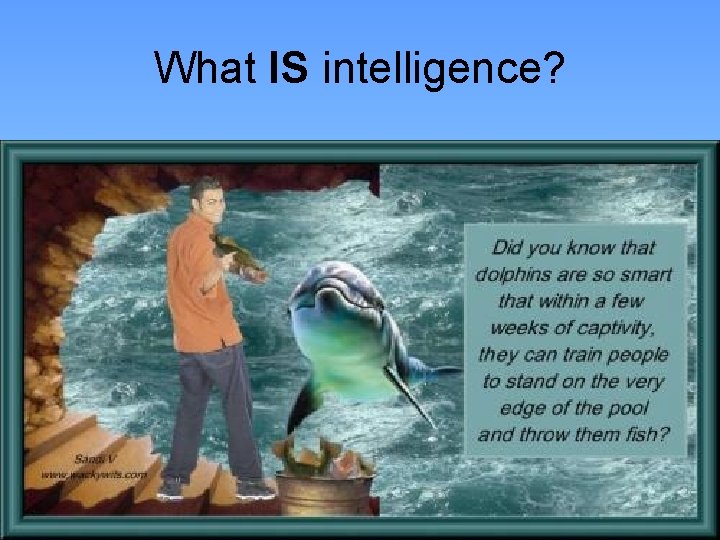 What IS intelligence? 