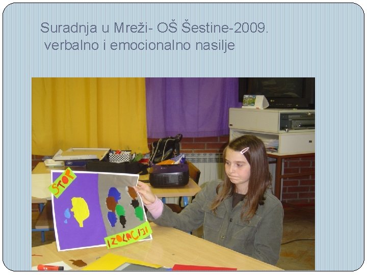 Suradnja u Mreži- OŠ Šestine-2009. verbalno i emocionalno nasilje 