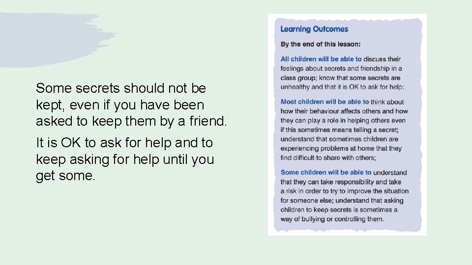 Some secrets should not be kept, even if you have been asked to keep