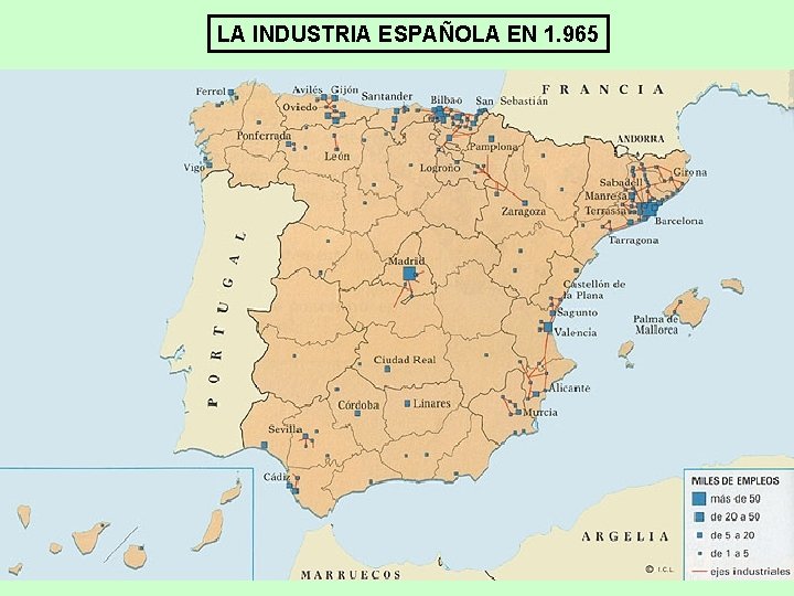 LA INDUSTRIA ESPAÑOLA EN 1. 965 