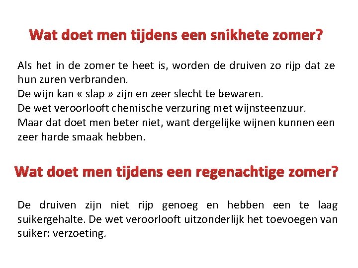 Wat doet men tijdens een snikhete zomer? Als het in de zomer te heet