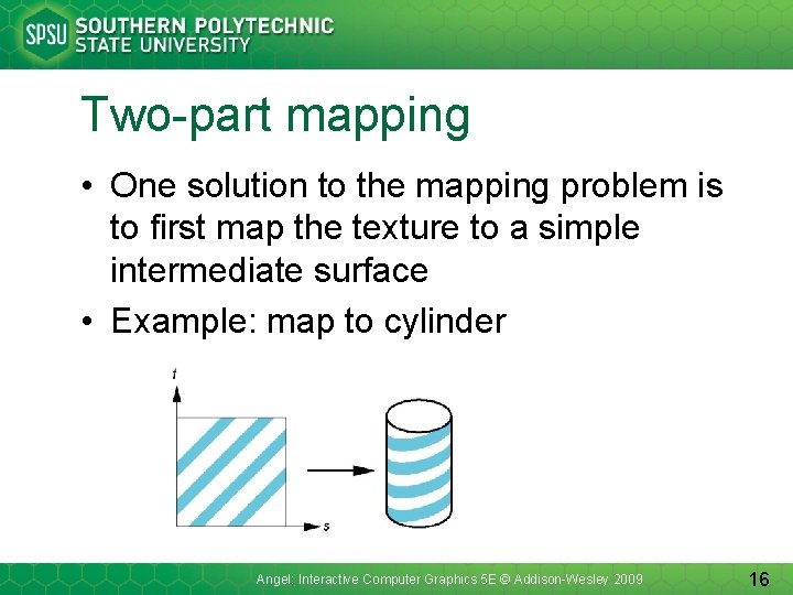 Two-part mapping • One solution to the mapping problem is to first map the