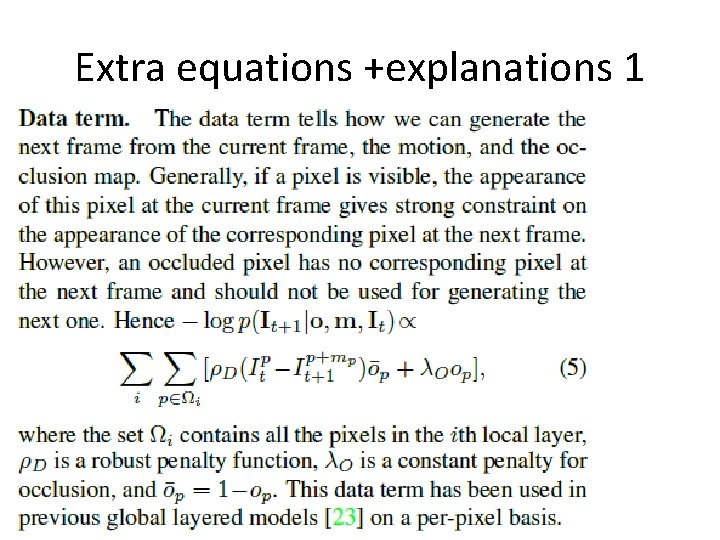 Extra equations +explanations 1 