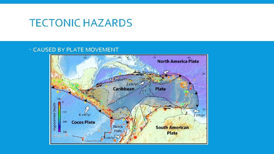 TECTONIC HAZARDS CAUSED BY PLATE MOVEMENT 