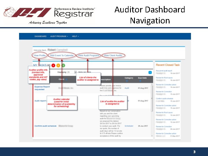 Auditor Dashboard Navigation 3 