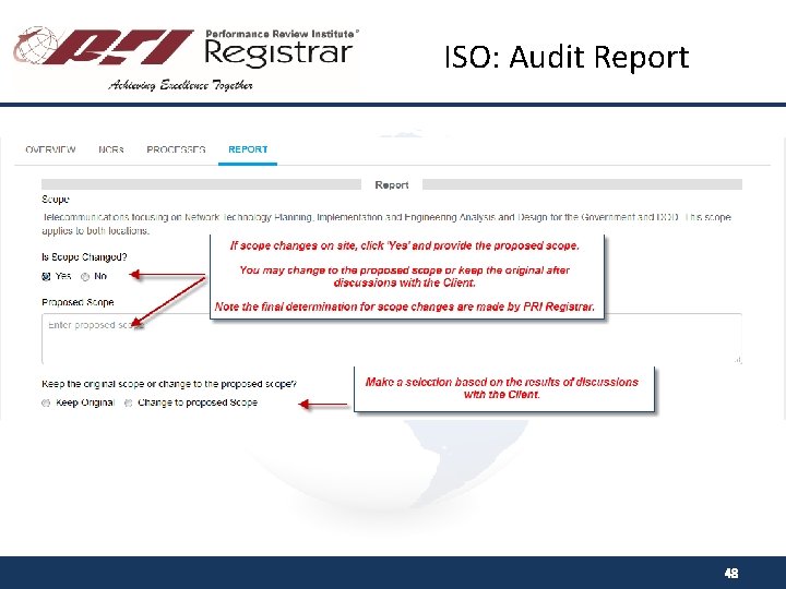 ISO: Audit Report 48 