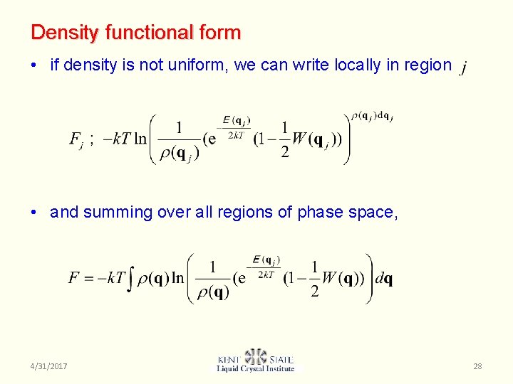 A density functional theory of nematic liquid crystals