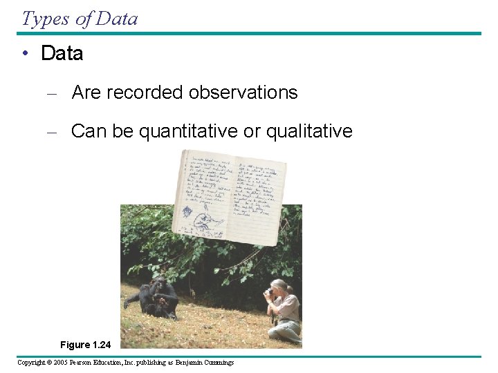 Types of Data • Data – Are recorded observations – Can be quantitative or