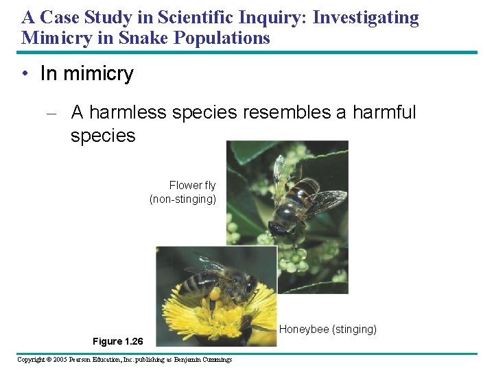 A Case Study in Scientific Inquiry: Investigating Mimicry in Snake Populations • In mimicry