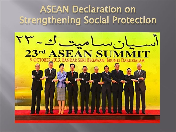 ASEAN Declaration on Strengthening Social Protection 