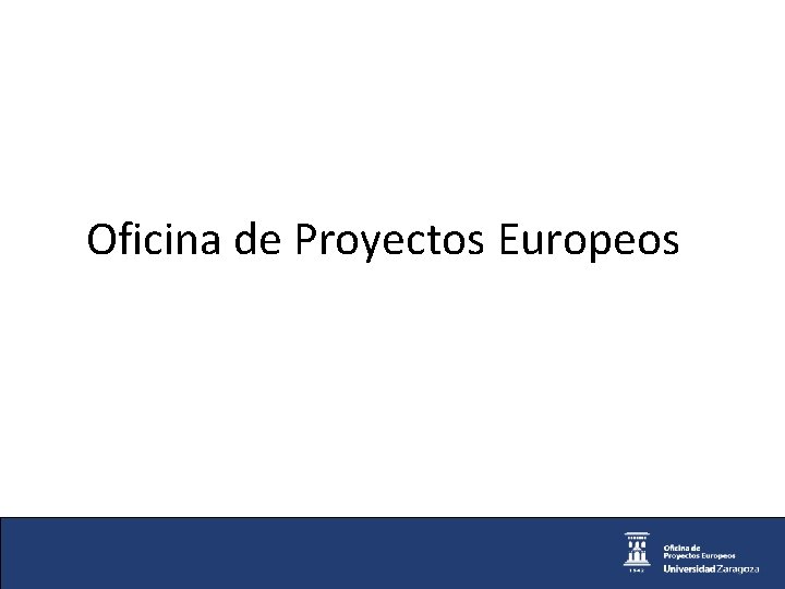 Oficina de Proyectos Europeos 