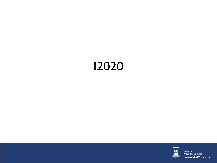 H 2020 