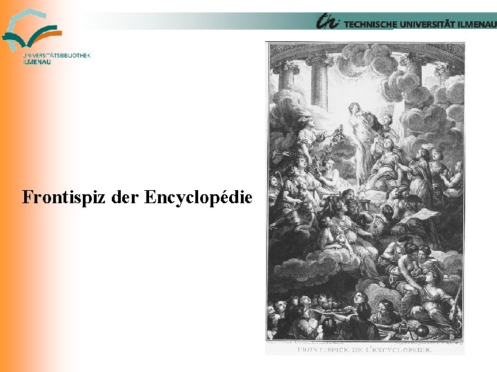 Frontispiz der Encyclopédie 