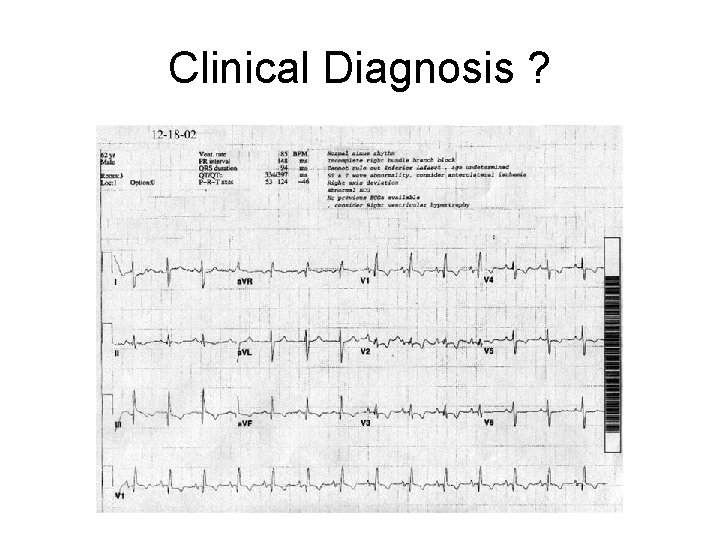 Clinical Diagnosis ? 