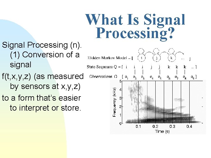 Conversion Signals Slide Signal Processing n 1 Conversion of a signal