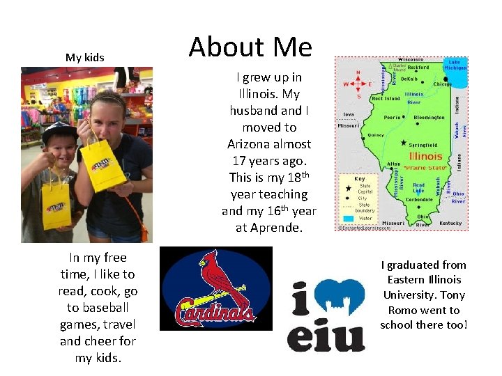 My kids About Me I grew up in Illinois. My husband I moved to My kids About Me I grew up in Illinois. My husband I moved to