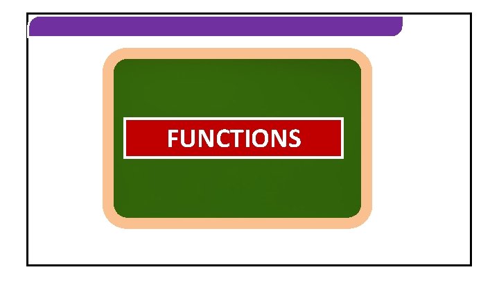 FUNCTIONS CONCEPTUAL FUNCTIONS 
