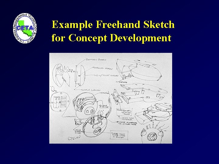 Example Freehand Sketch for Concept Development 