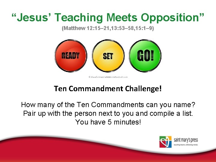 “Jesus’ Teaching Meets Opposition” (Matthew 12: 15– 21, 13: 53– 58, 15: 1– 9)