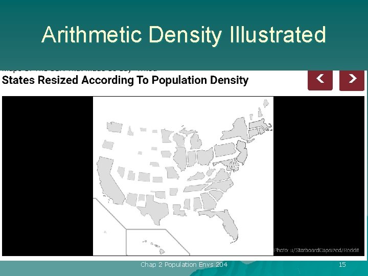 Arithmetic Density Illustrated Chap 2 Population Envs 204 15 