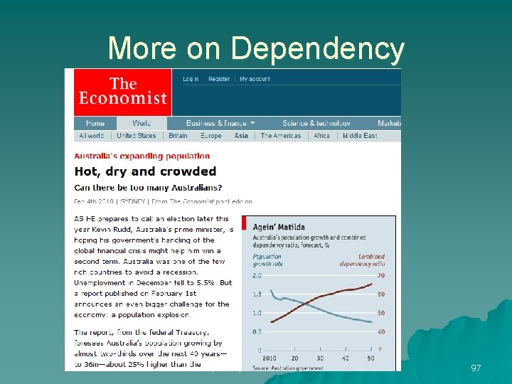 More on Dependency Chap 2 Population Envs 204 97 
