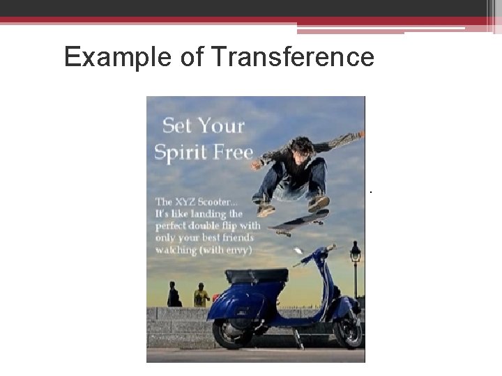 Example of Transference . 