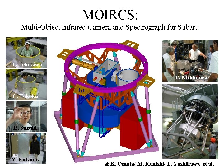 MOIRCS: Multi-Object Infrared Camera and Spectrograph for Subaru T. Ichikawa T. Nishimura C. Tokoku