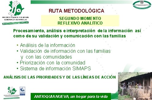 RUTA METODOLÓGICA SEGUNDO MOMENTO REFLEXIVO ANALITICO Procesamiento, análisis e interpretación de la información así