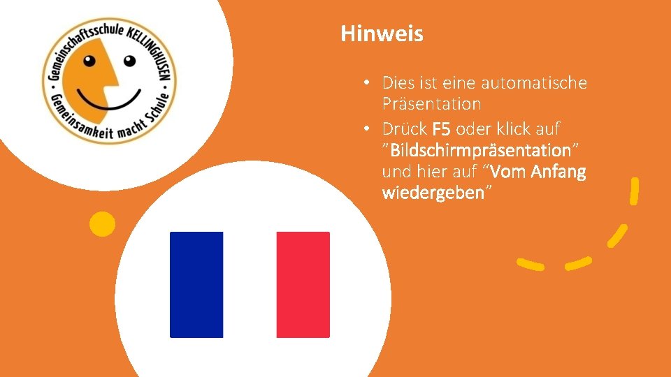 Hinweis • Dies ist eine automatische Präsentation • Drück F 5 oder klick auf