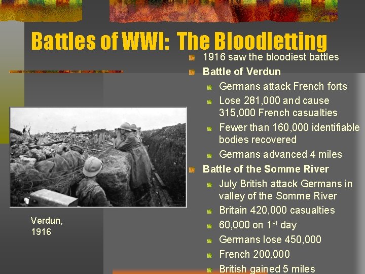 Battles of WWI: The 1916 Bloodletting saw the bloodiest battles Verdun, 1916 Battle of