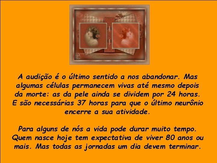 A audição é o último sentido a nos abandonar. Mas algumas células permanecem vivas