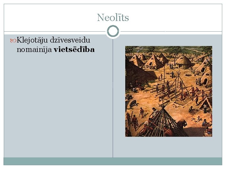 Neolīts Klejotāju dzīvesveidu nomainīja vietsēdība 