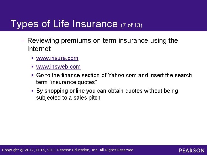 Types of Life Insurance (7 of 13) – Reviewing premiums on term insurance using