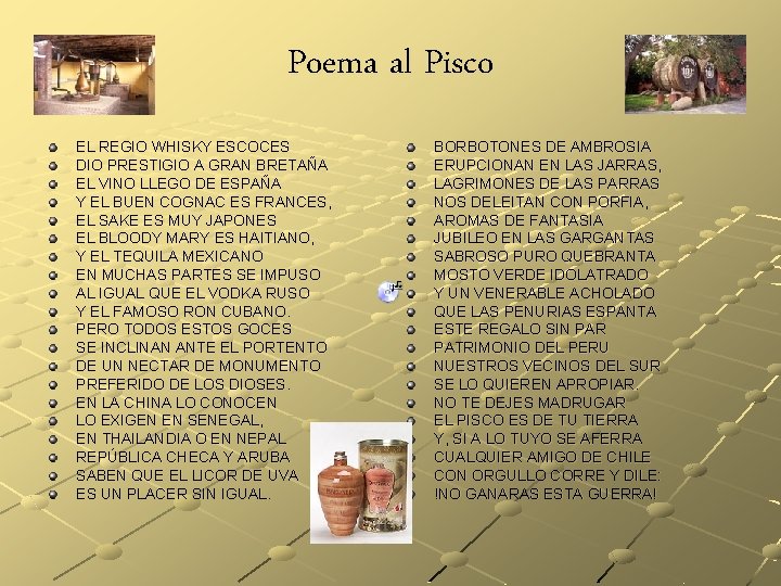 Poema al Pisco EL REGIO WHISKY ESCOCES DIO PRESTIGIO A GRAN BRETAÑA EL VINO