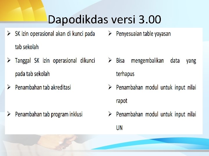 Dapodikdas versi 3. 00 