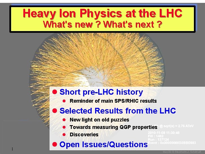 Heavy Ion Physics at the LHC What's new ? What's next ? l Short