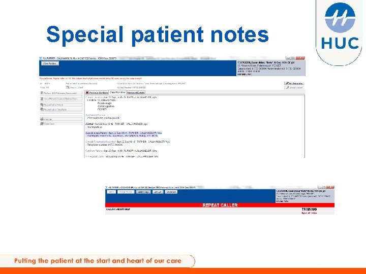 Special patient notes 