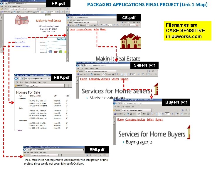 HP. pdf PACKAGED APPLICATIONS FINAL PROJECT (Link 1 Map) CS. pdf Filenames are CASE