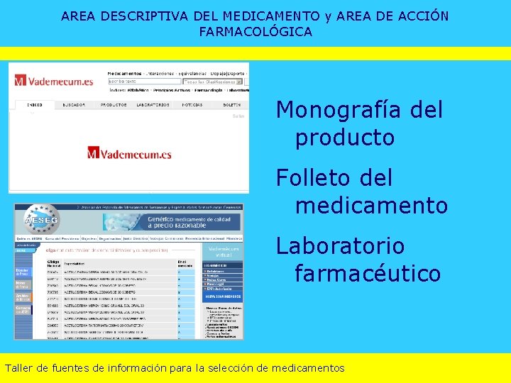 AREA DESCRIPTIVA DEL MEDICAMENTO y AREA DE ACCIÓN FARMACOLÓGICA Monografía del producto Folleto del