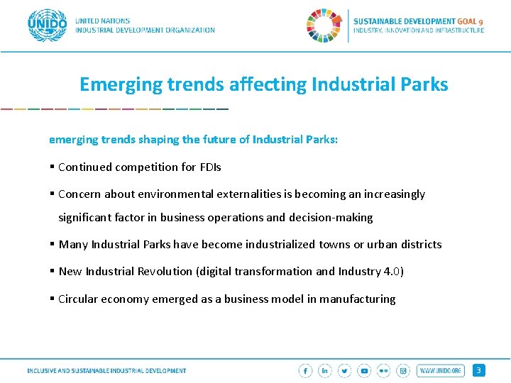 Emerging trends affecting Industrial Parks emerging trends shaping the future of Industrial Parks: §