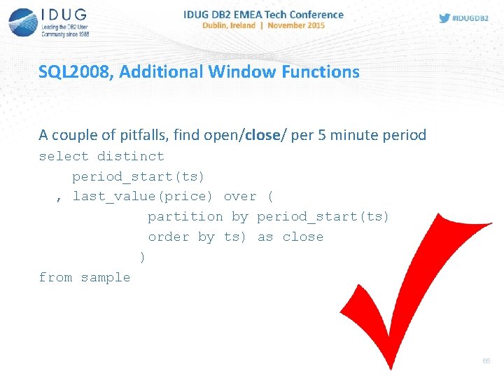 SQL 2008, Additional Window Functions A couple of pitfalls, find open/close/ per 5 minute