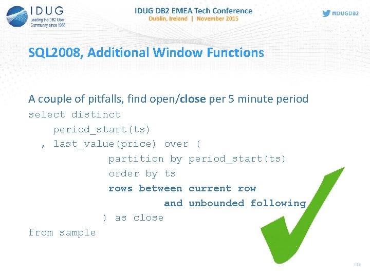 SQL 2008, Additional Window Functions A couple of pitfalls, find open/close per 5 minute